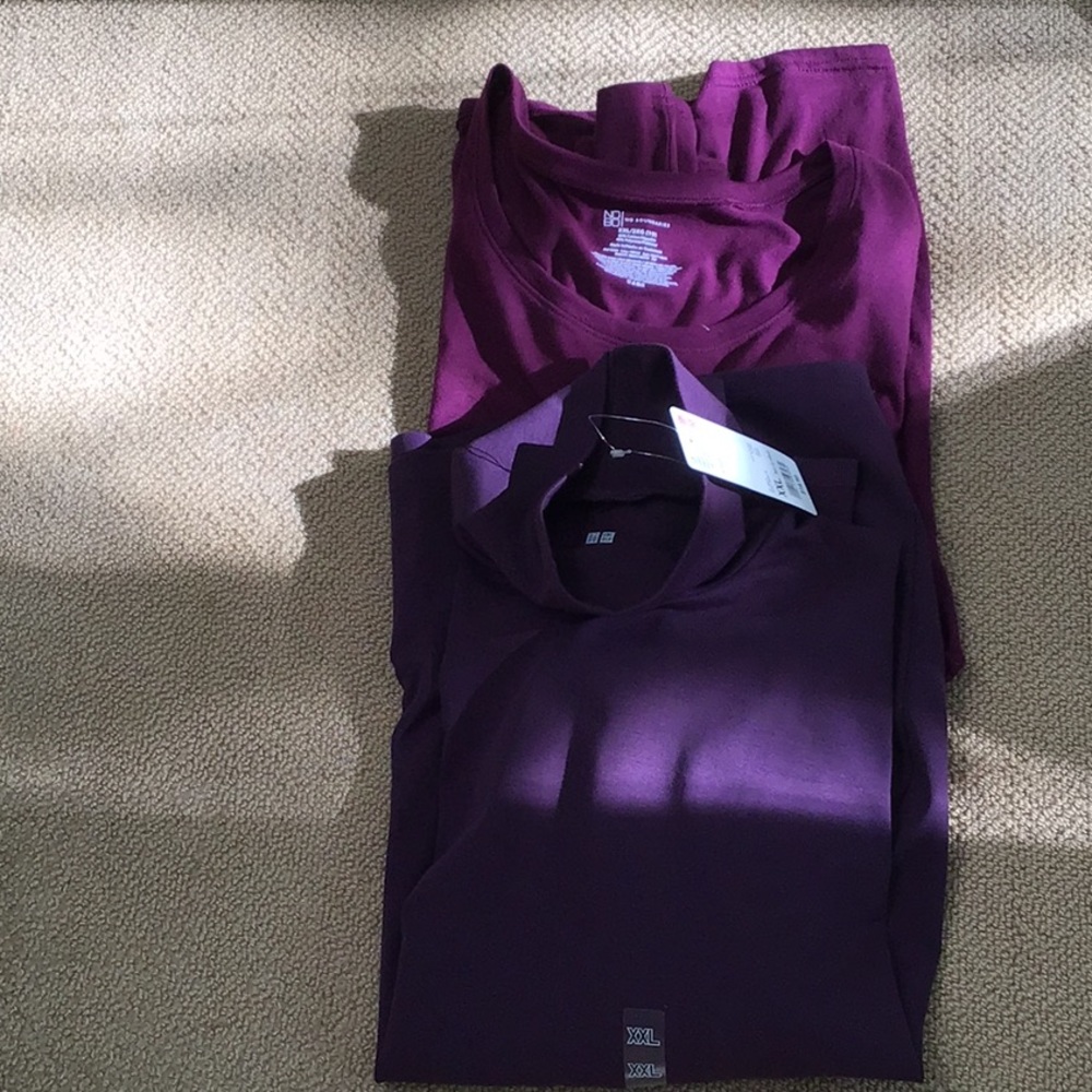 Lot 2 women’s XXL purple tops